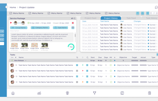 iStrives: Project Management Tasks List View