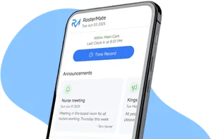 Mobile App where employees can apply for leave and see their shifts and msg managers.