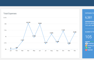 Intuitive dashboard to gain control over company expenses.