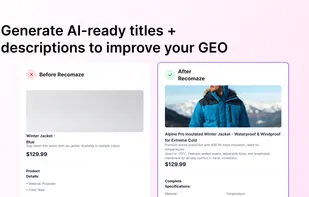 Recomaze AI Agent screenshot 1