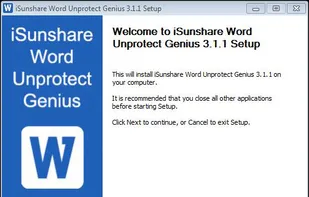 iSunshare Word Unprotect Genius screenshot 1