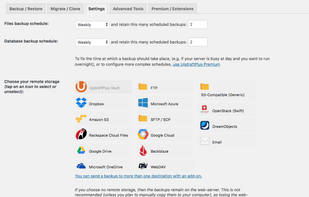 UpdraftPlus screenshot 1