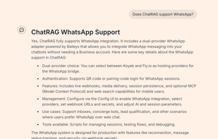 ChatRAG screenshot 1