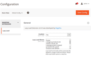 Magento 2 Imaze Lazy Load Extension screenshot 1