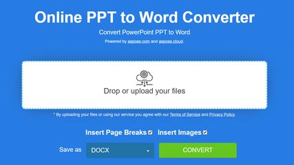 Free PowerPoint to Word Converter