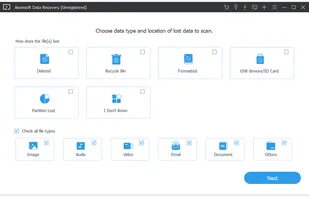 Aiseesoft Data Recovery screenshot 1