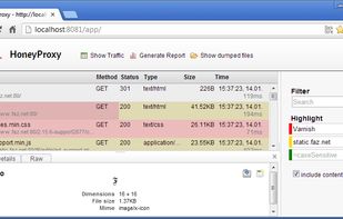 HoneyProxy screenshot 1