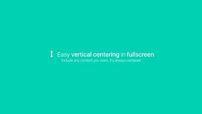 Easy vertical centering