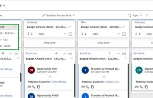 kanban board for Dynamics 365 CRM