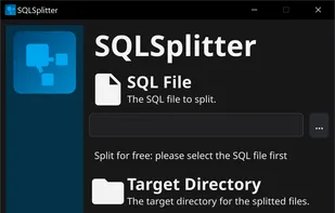 SQLSplitter screenshot 1