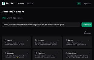 PostJolt screenshot 1