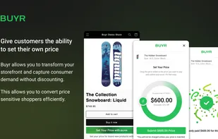 Buyr - Give customers the ability to set their own price