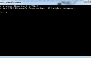 A picture of cmd, with the name blacked out.