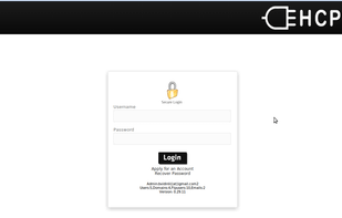 Login page