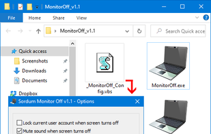 Sordum Monitor Off screenshot 1