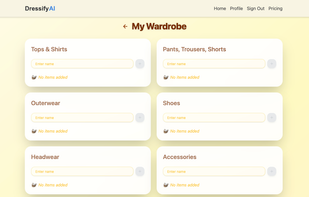 DressifyAI screenshot 1