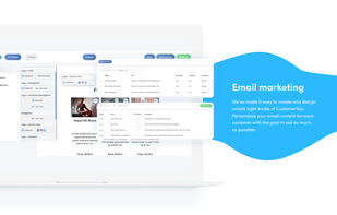 We've made it easy to create and design emails right inside CustomerVox. Personalize your email content for each customer with the goal to sell as much as possible.
