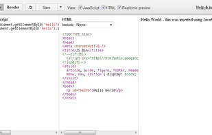 JS Bin screenshot 1