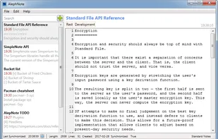 AlephNote screenshot 1