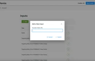 Submit a YouTube Video URL