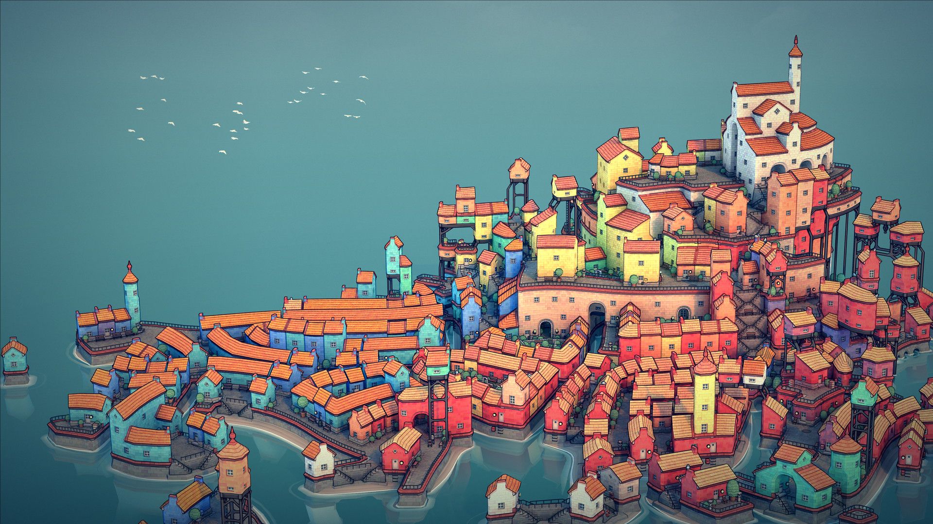 Townscaper + Dorfromantik - Jogos de construção de cidades como você nunca  viu antes! #GV Review