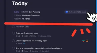 Superlist includes Google Calendar integration for meetings image