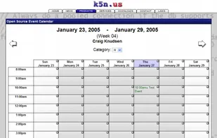 WebCalendar screenshot 1