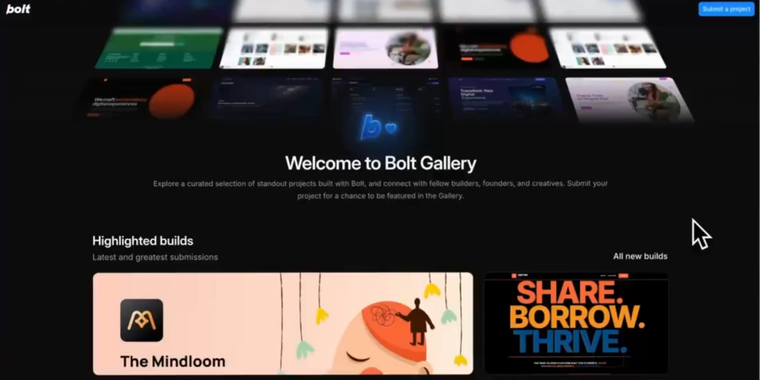 Bolt Gallery launches to feature standout projects made with Bolt