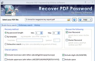 Recover PDF Password screenshot 1