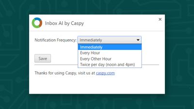 Mute your Inbox and get notifications in batches at selected times. 