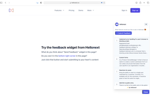 Embeddable feedback boards allows you to embed feedback forms anywhere you want.