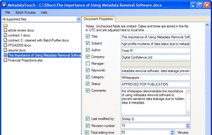 MetadataTouch screenshot 1