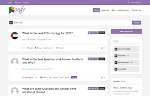 Here is the First Look of Faqfa Frontend.