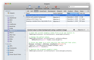 Main application window