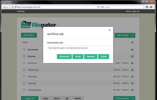 FileGator screenshot 2