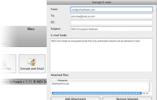 MEO File Encryption Software screenshot 2