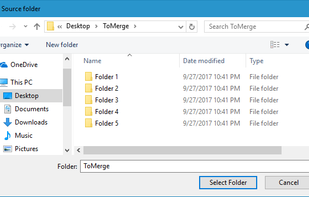 Folder Merger screenshot 2