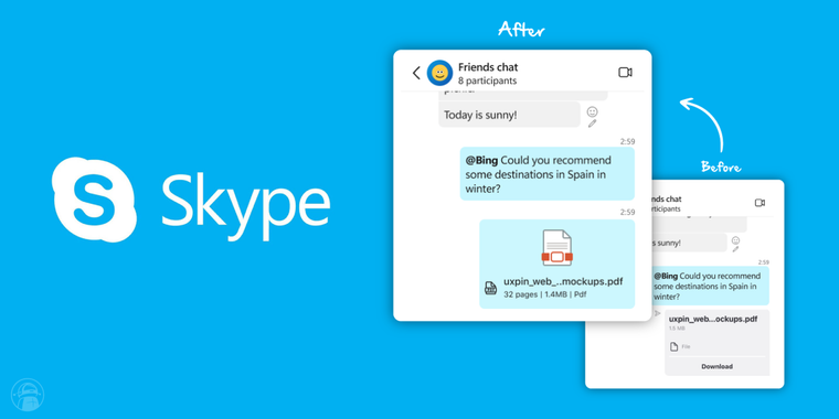 New Skype build with enhanced file management features for insiders image
