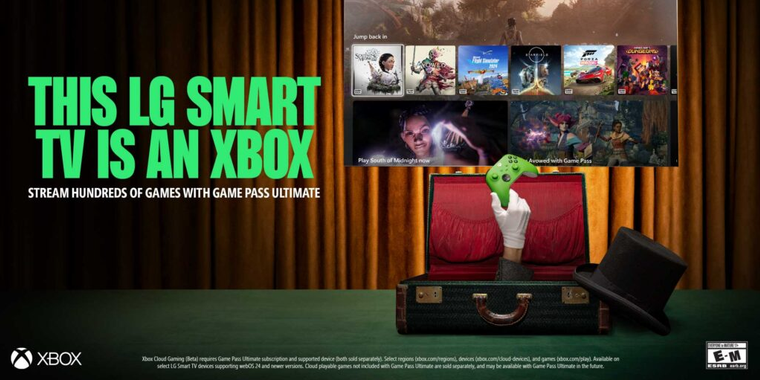 Xbox App launches on LG Smart TV models