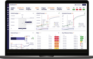 Proteus Dashboard- easy access to all your key project data in real-time