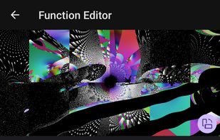 A screenshot of FractalPane's function editor.