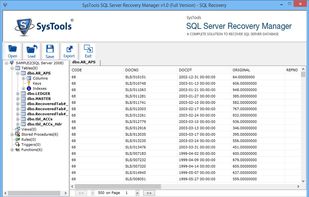 SysTools SQL Server Recovery Manager screenshot 1