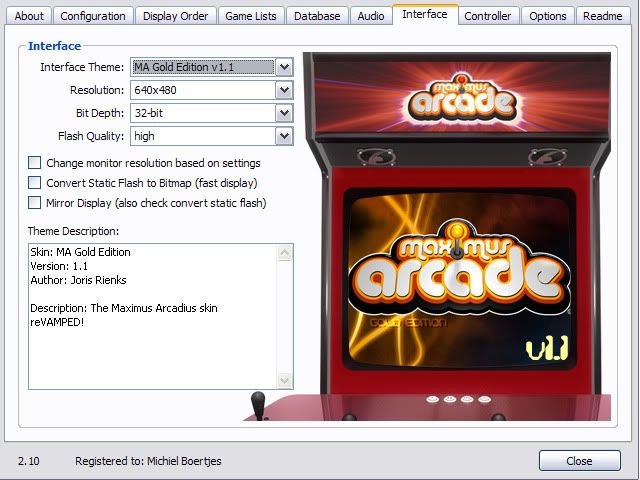 maximus arcade 2.10 registration code