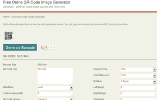 Online QR Code Image Generator screenshot 1