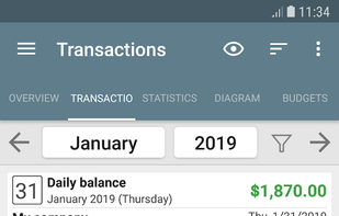 My Budget Book screenshot 1