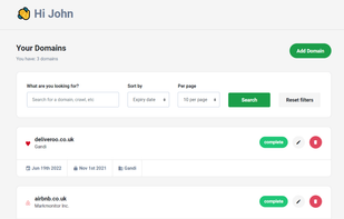 Domain Monitor screenshot 1