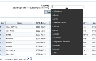 ApPHP DataGrid screenshot 1