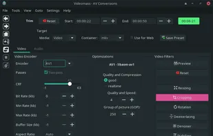 A/V Conversion video tab