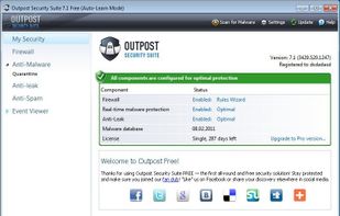 Outpost Security Suite Free screenshot 1