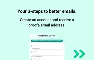 Easy to sign up to proofa.io